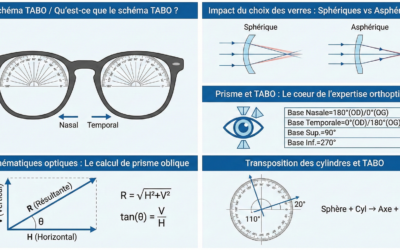 Schéma TABO : Le référentiel de l&rsquo;axe et du prisme pour l&rsquo;Orthoptiste